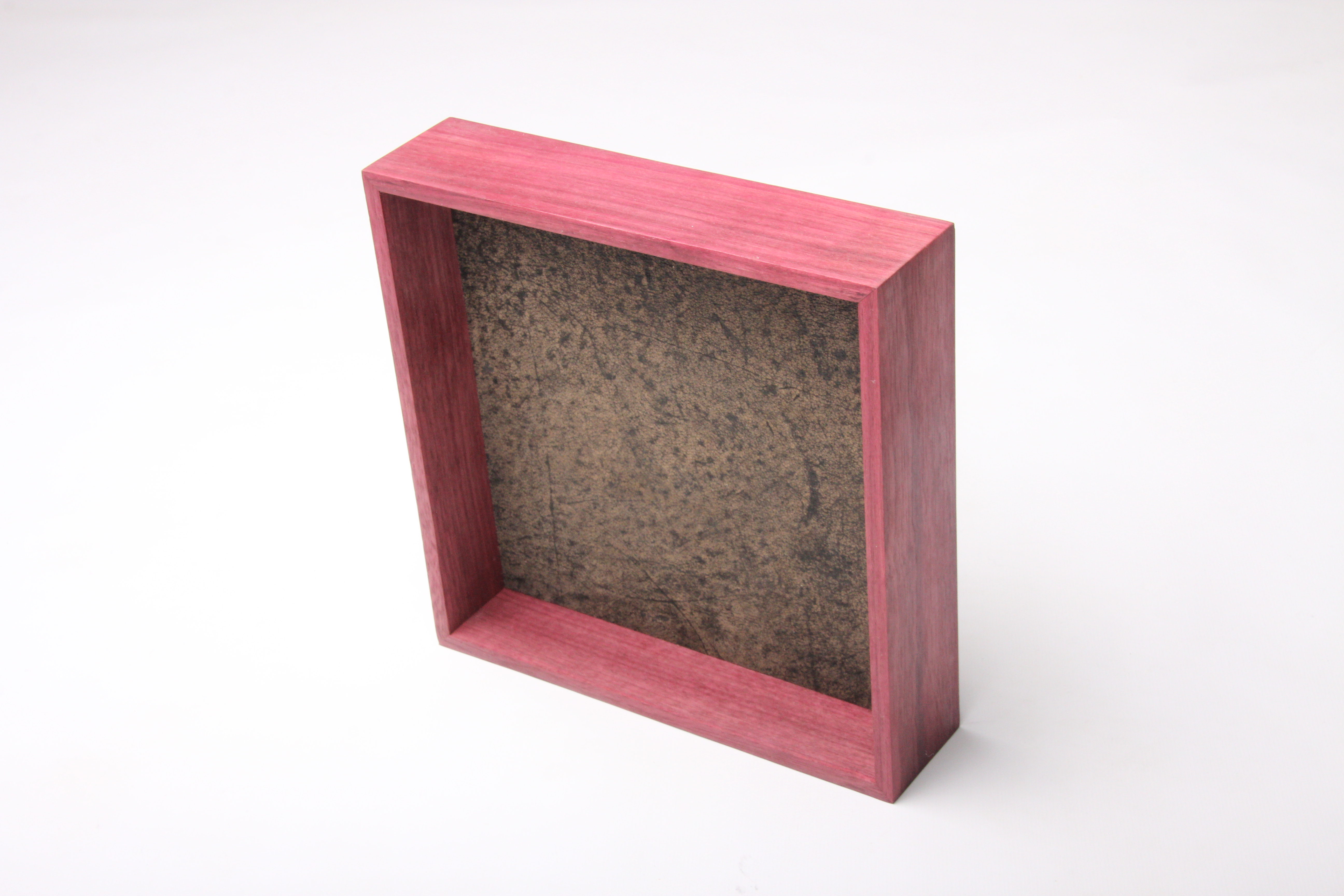Purpleheart display box, open face